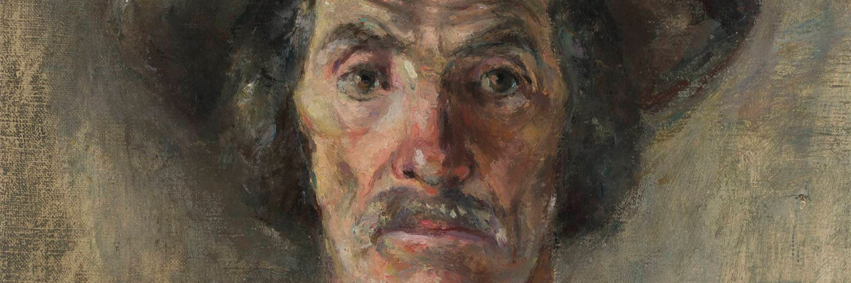 Głowa chłopa. Fragment obrazu Ludwika Czajkowskiego