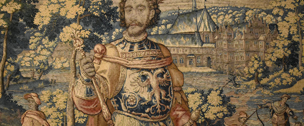 Król Danii Kanut VI na tkaninie z XVI stulecia