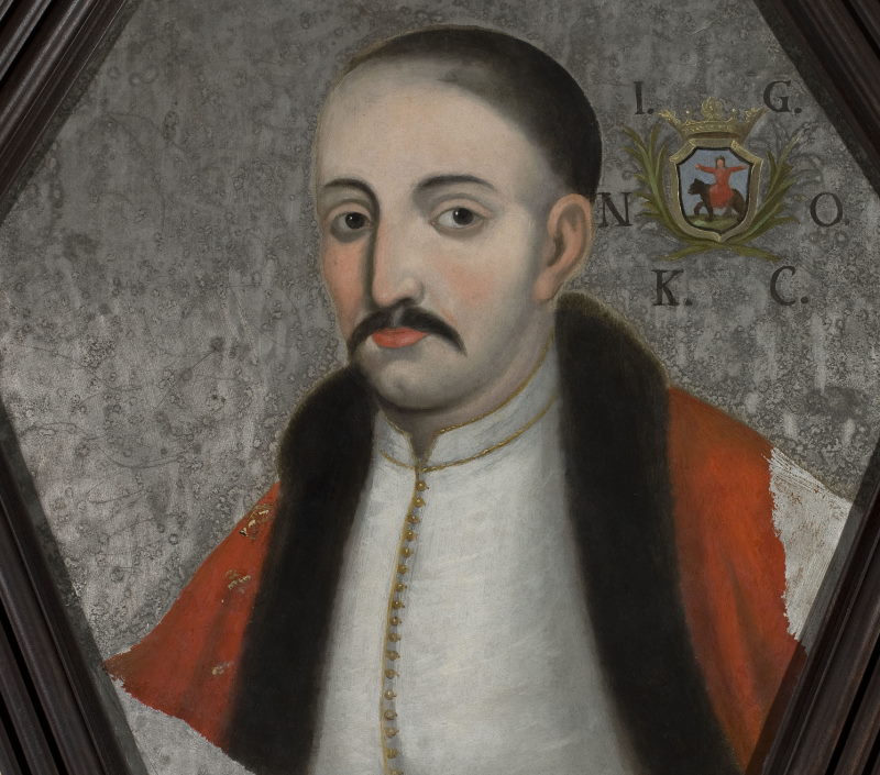 Szlachecki portret trumienny z początku XVIII wieku.