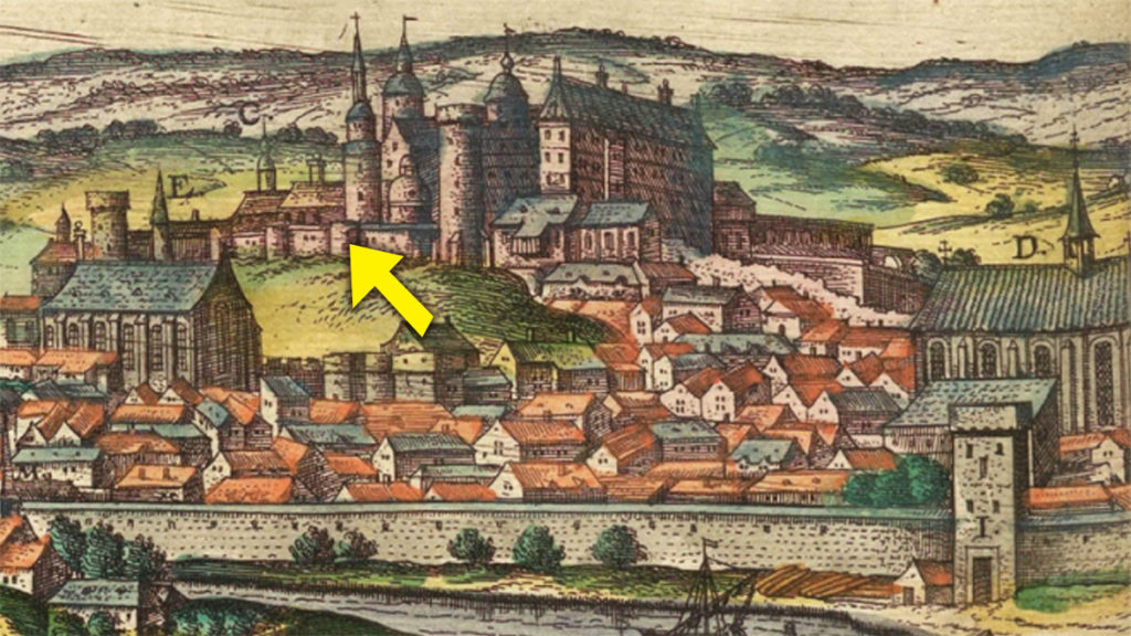Zamek na Wawelu na początku XVII wieku.