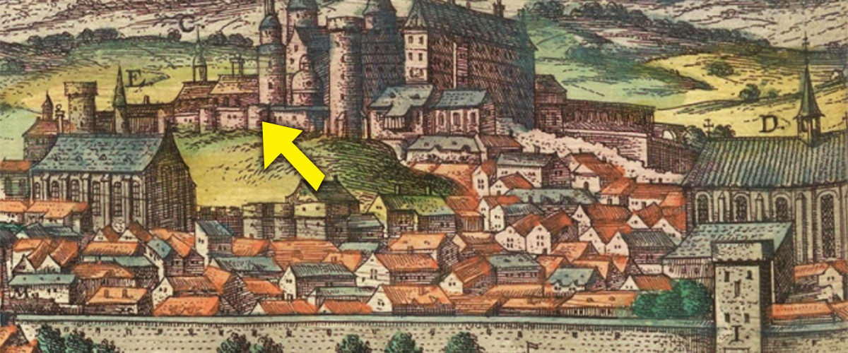 Zamek na Wawelu na początku XVII wieku.