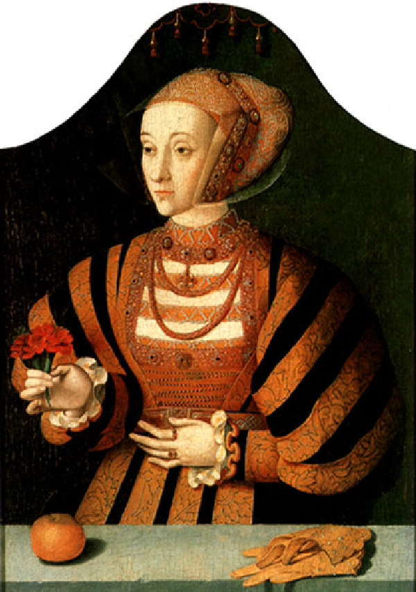 Portret Anny z lat 40. XVI wieku (Bartholomäus Bruyn/domena publiczna).