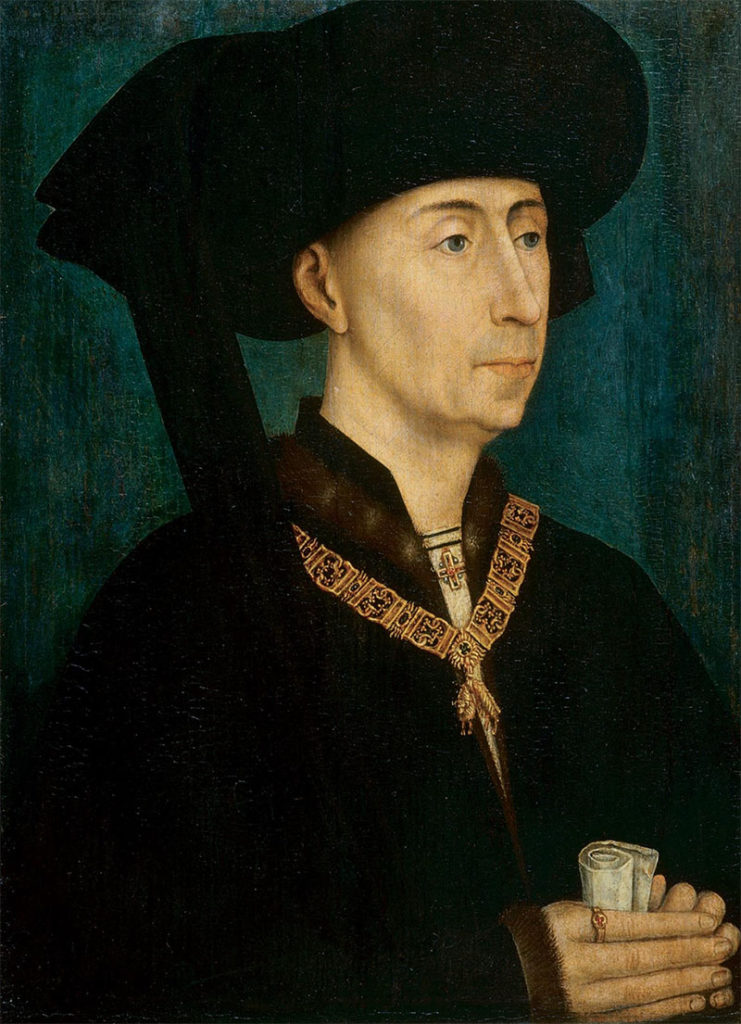 Filip III Dobry na potrecie z połowy XV wieku. 