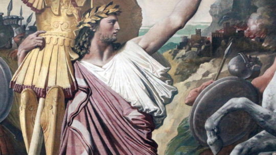 Pierwszy król Rzymu Romulus w wyobrażeniu XIX-wiecznego malarza.