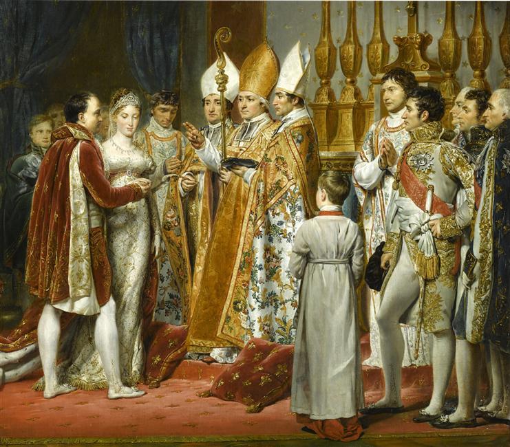 Ślub Marii Ludwiki Austriaczki z Napolonem (Georges Rouget/domena publiczna).