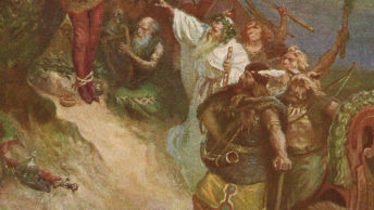 Upadek Miecława. Fragment XIX-wiecznego obrazu K. Gorskiego