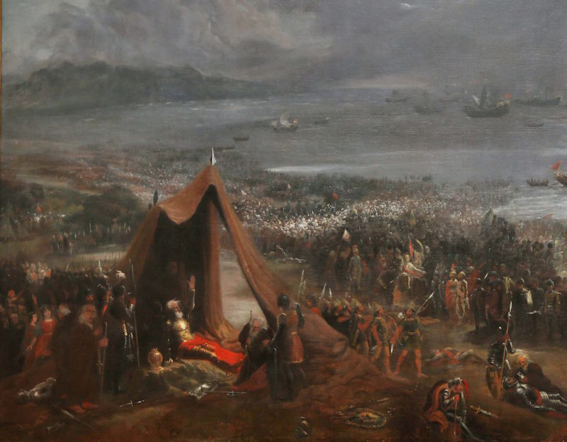 Bitwa pod Clontarf w wyobrażeniu XIX-wiecznego malarza.