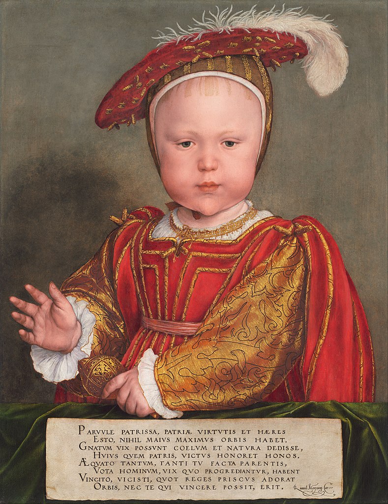 Portret Edwarda VI namalowany prawdopodobnie w 1538 roku (Hans Holbein młodszy/domena publiczna).