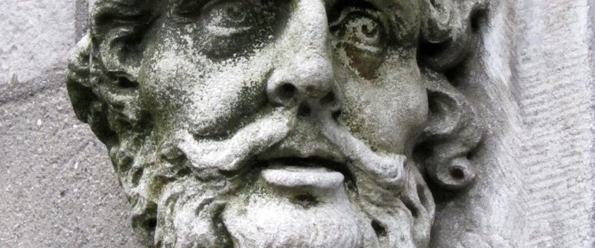 Rzeźba Briana Boru na zamku w Dublinie