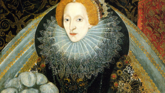 Elżbieta I Tudor na portrecie z lat 1585-1590.