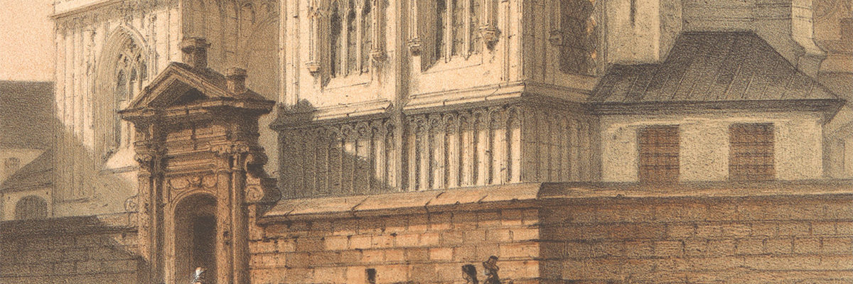Katedra na Wawelu. Grafika z połowy XIX wieku.