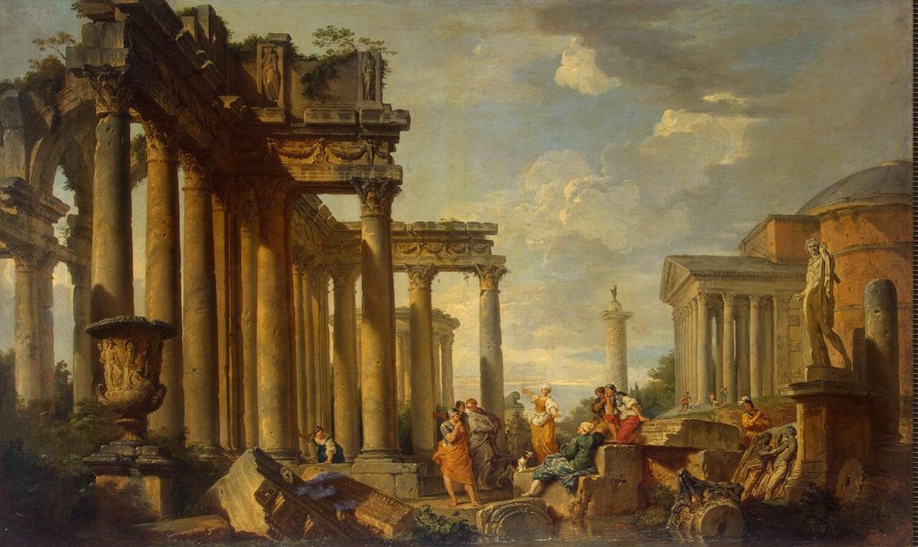 Ruiny starożytnego Rzymu (Giovanni Paolo Pannini/domena publiczna).