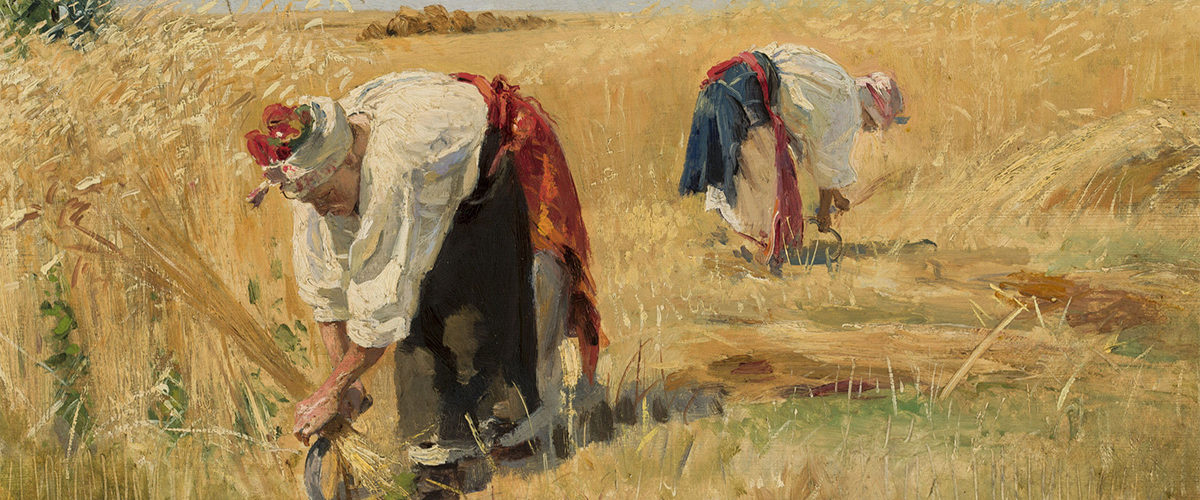 Żniwa. XIX-wieczny obraz Aleksandra W. Makowskiego
