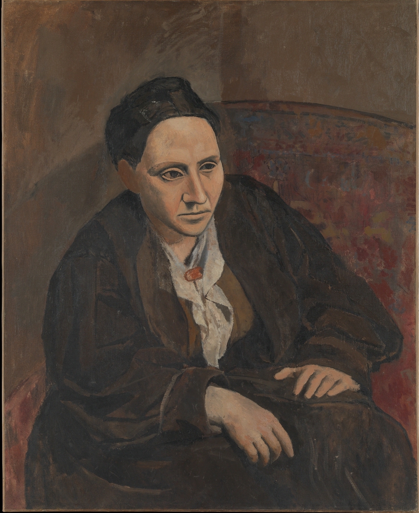 Portret Gertrude Stein pędzla Pabla Pisassa (domena publiczna).