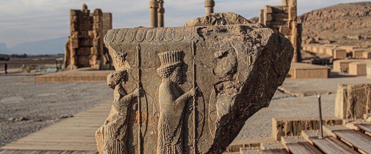 Ruiny Persepolis - jednego z centrów starożytnej perskiej cywilizacji.