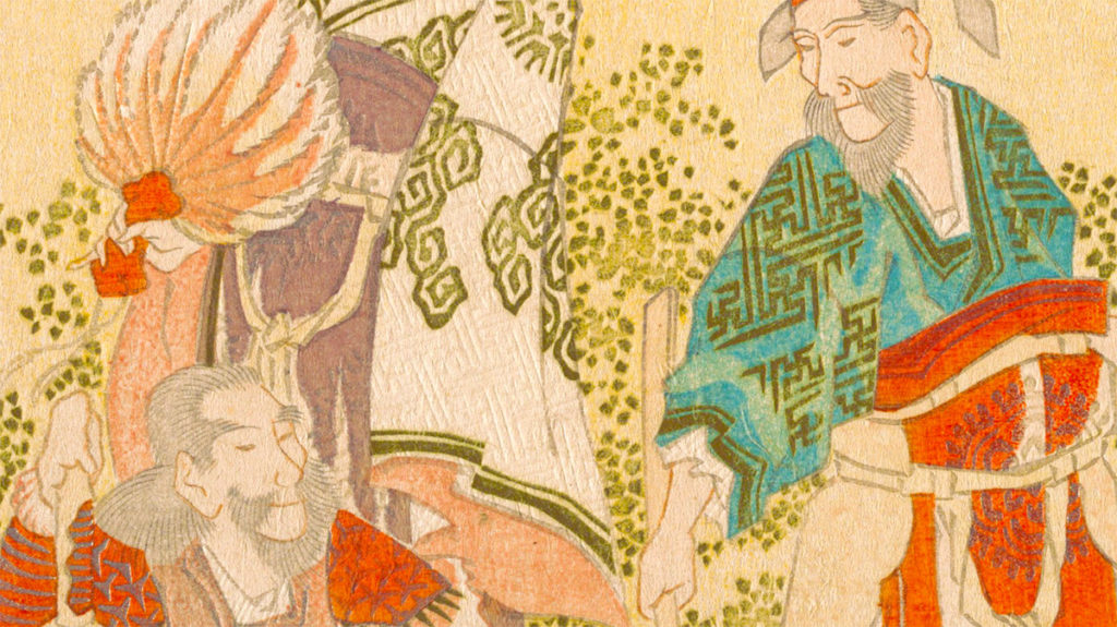 Mędrcy dynastii Han. Grafika XIX-wieczna.