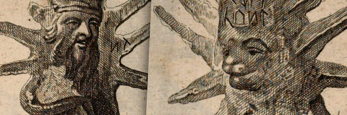Przykłady bałwanków prillwickich. Rycina z książki Andreasa Mascha, 1771 - 2