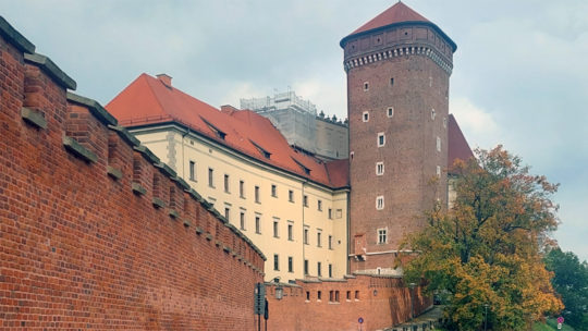 Zamek na Wawelu. Widok na wieżę Lubrankę, Kuchnie Królewskie