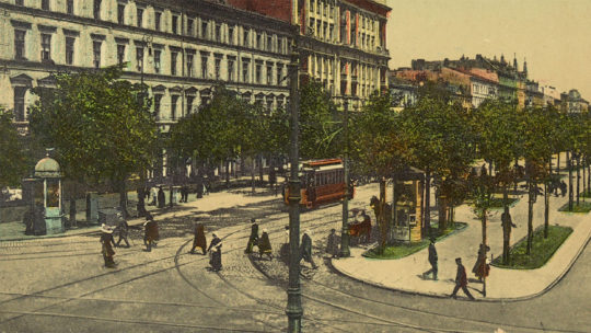 Aleje Jerozolimskie w Warszawie na pocztówce z 1912 roku.