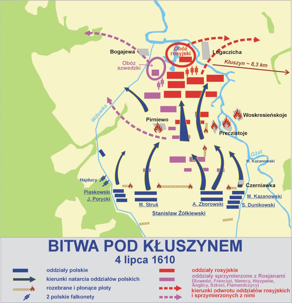 Plan bitwy pod Kłuszynem (Lonio17/CC BY-SA 4.0).