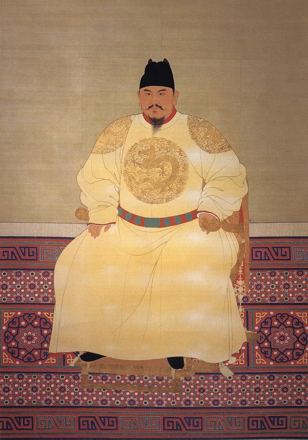 Portret pierwszego władcy z dynastii Ming, cesarza Hongwu (domena publiczna).