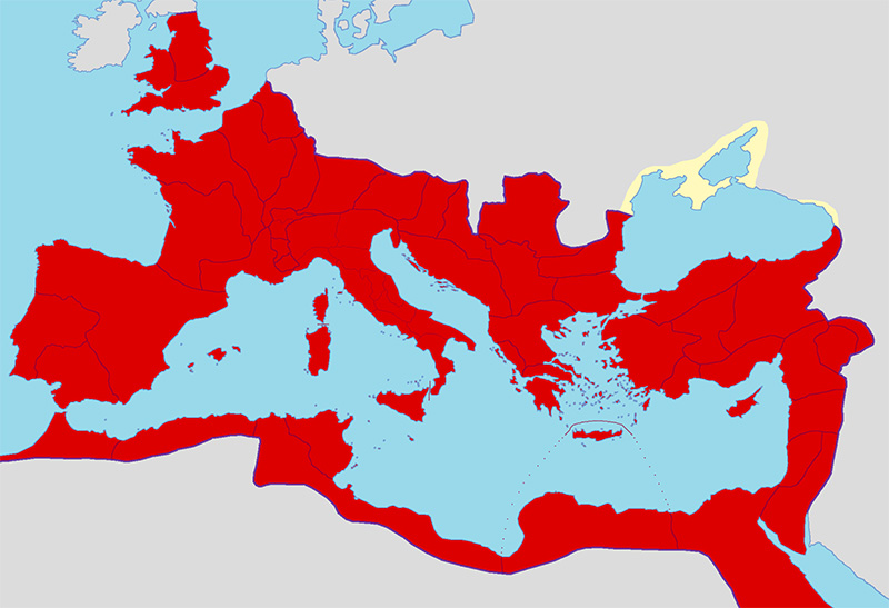 Zasięg Cesarstwa Rzymskiego za czasów Karakalli