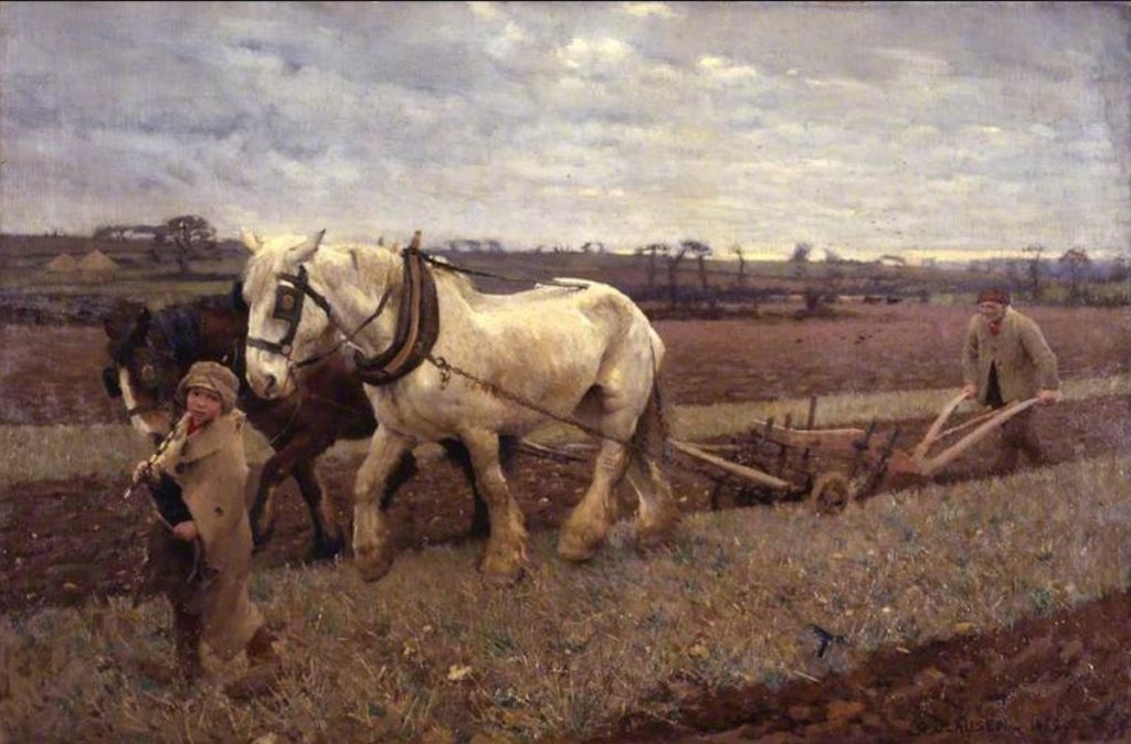 Orka. obraz angielskiego malarza George'a Clausena z 1889 roku (domena publiczna).