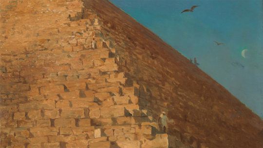 Piramida Cheopsa na obrazie Adriena Dauzatsa.