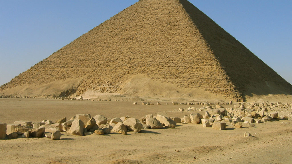 Tak zwana czerwona piramida faraona Snofru
