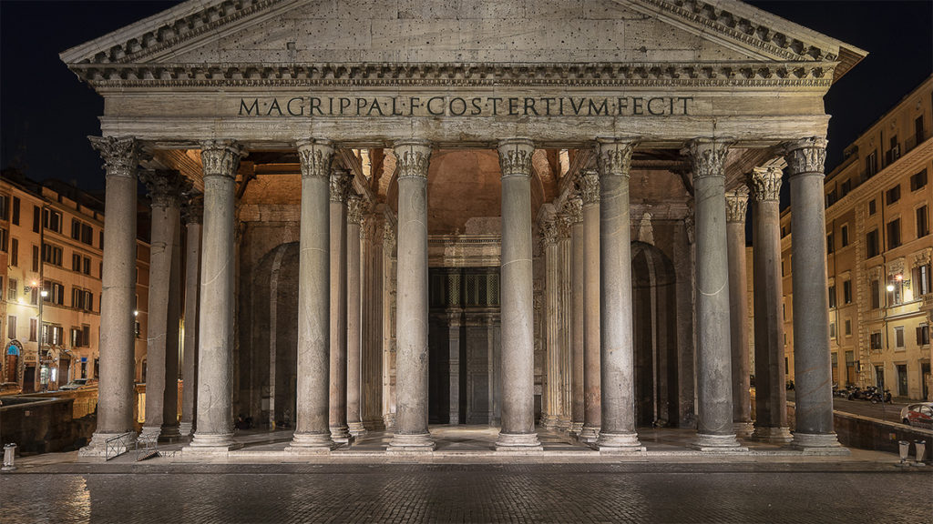 Panteon w Rzymie. Fotografia współczesna