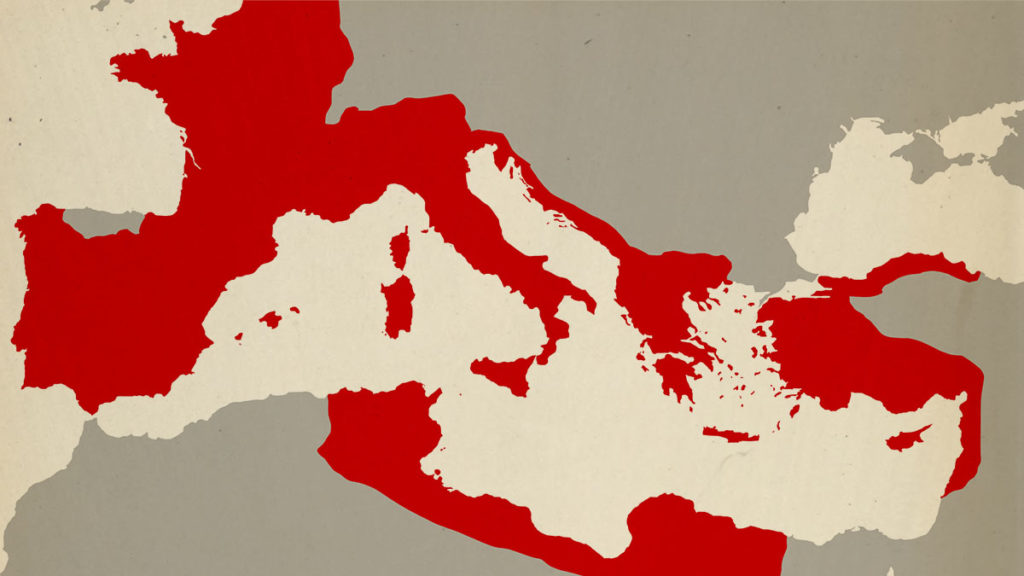 Starożytny Rzym i jego prowincje w 44 roku p.n.e.