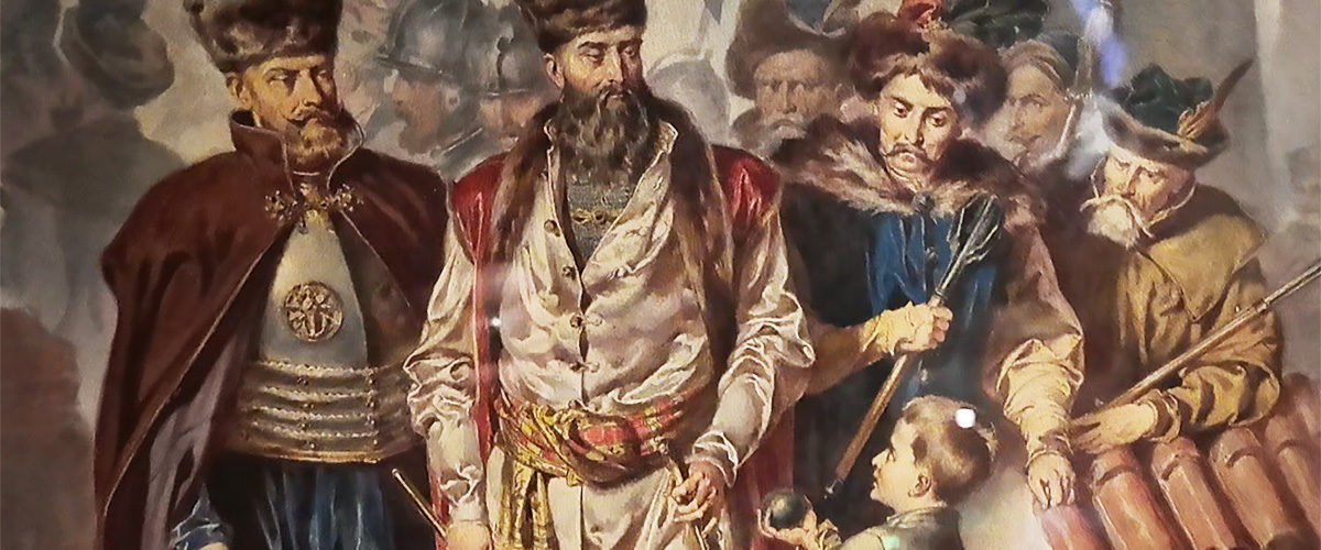Stefan Czarniecki na czele obrony zamku na Wawelu.
