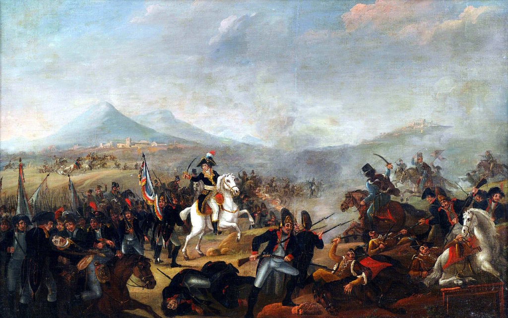 Napoleon pod Marengo (Jean Simon Berthelemy/domena publiczna),