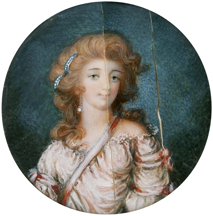 Portret Zofii z pierwszej połowy lat 90. XVIII wieku (domena publiczna).