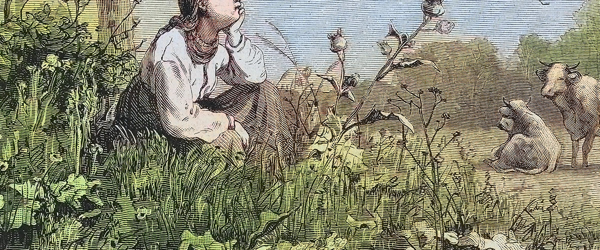 Wiosna. Grafika XIX-wieczna.