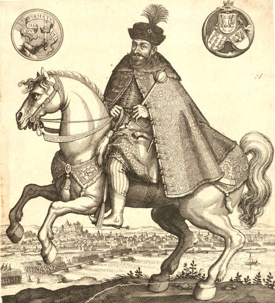 Gabor Bethlen na rycinie z XVII wieku (domena publiczna).