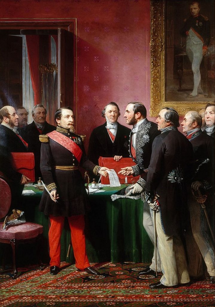 Haussmann i Napoleon III (Adolphe Yvon/domena publiczna).