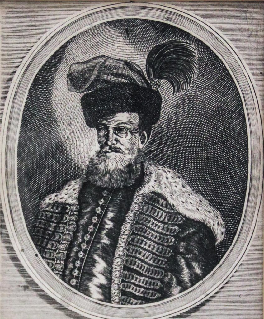 Jerzy Rakoczy na rycinie z XVII wieku (domena publiczna).