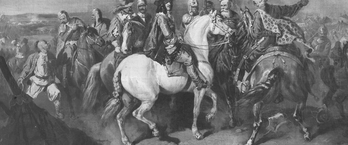 Król Polski Jan Kazimierz Waza podczas bitwy pod Beresteczkiem