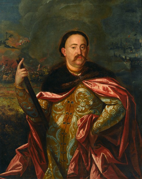 Portret Jana Sobieskiego z okresu gdy był marszałkiem wielkim koronnym (domena publiczna).
