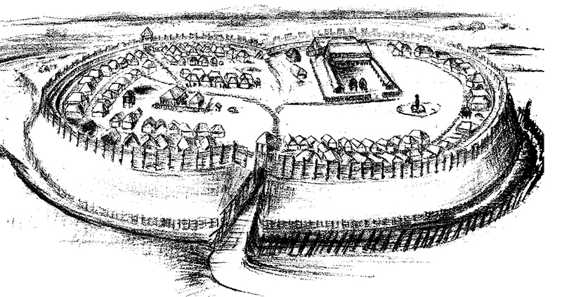 Gród w holsztyńskim Oldenburgu, początek IX wieku.