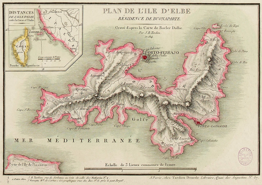 Mapa Elby z 1814 roku