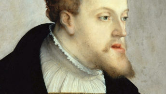 Karol V Habsburg na portrecie z epoki.