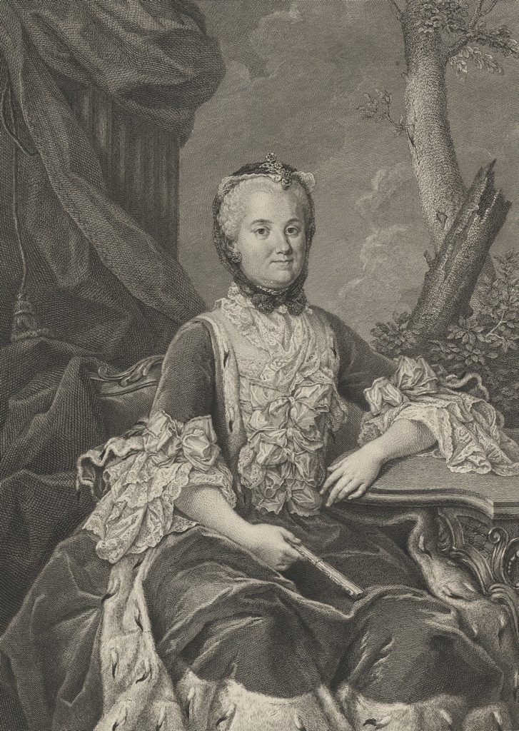 Portret Anny Elżbiety Potockiej namalowany w 1782 roku (Bacciarelli, Marcello/domena publiczna).