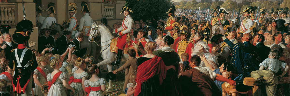 Wjazd cesarza Franciszka I Habsburga do Wiednia po podpisaniu pokoju w 1814 roku.