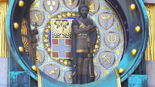 Cesarz Marek Aureliusz jako... wskazówka secesyjnego zegara w Wiedniu