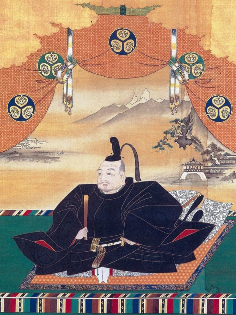 Pochodzący z XVII wieku portret Tokugawy Ieyasu (Tan'yū Kanō/domena publiczna).