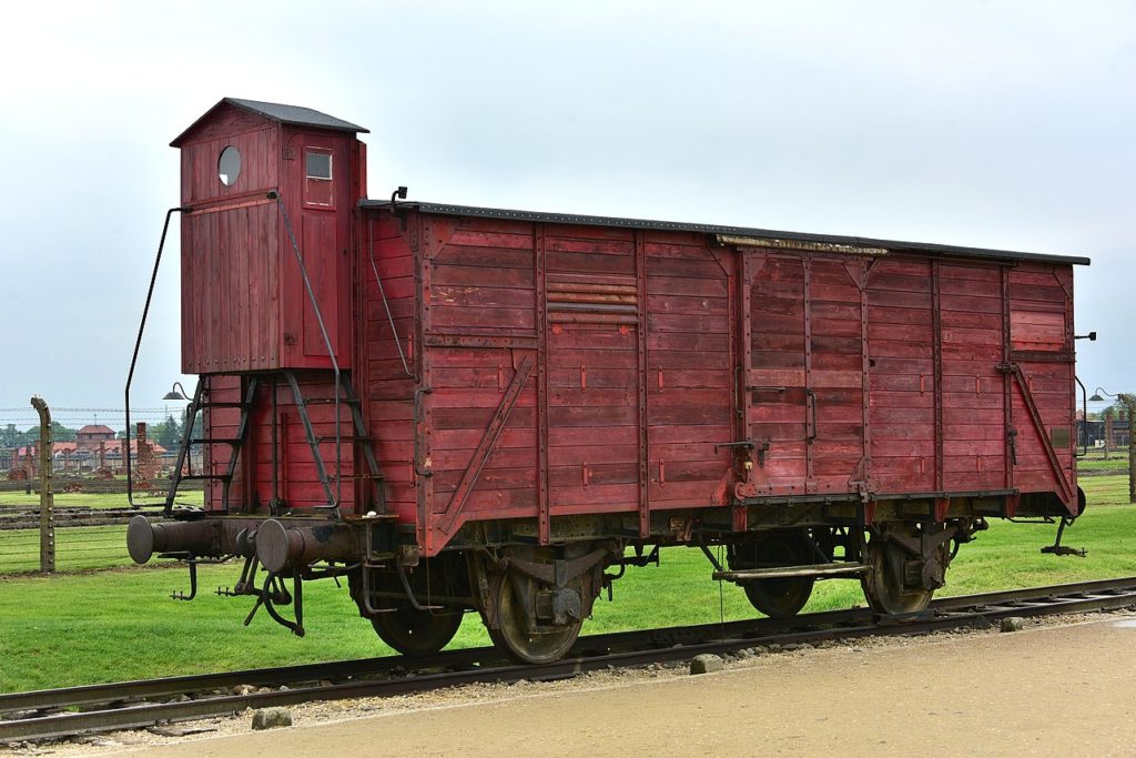 Takimi wagonami transportowano ofiary obozu Auschwitz-Birkenau (Adrian Grycuk/Adrian Grycuk).