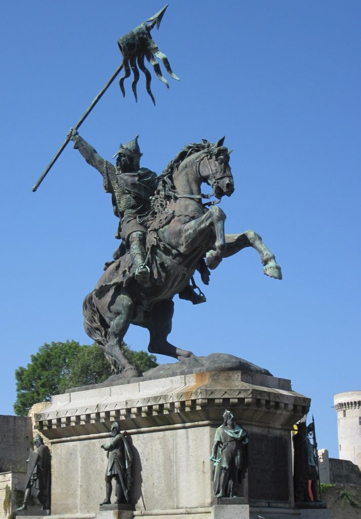 Pomnik Wilhelma Zdobywcy w Falaise (Man vyi/domena publiczna).