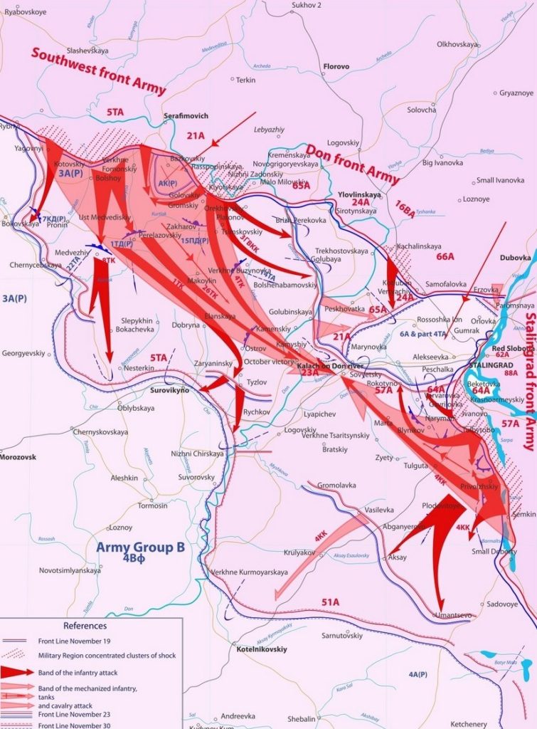 Mapa działań bojowych prowadzonych w trakcie Operacji Uran (Lưu Ly/CC BY 3.0).